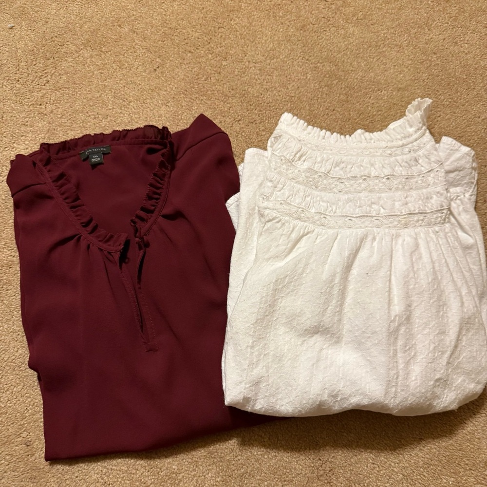 Bundle of 2 Ann Taylor and Loft Blouses